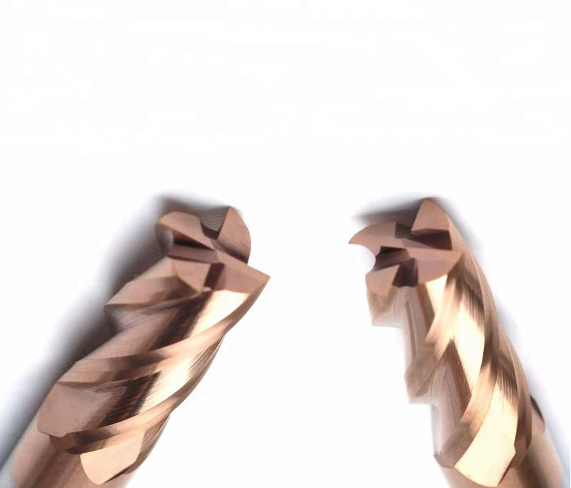 High-Performance 4-Flute Carbide End Mill for Precision Cutting of Alloy and Mold Steel - HRC55 TiAlN Coated