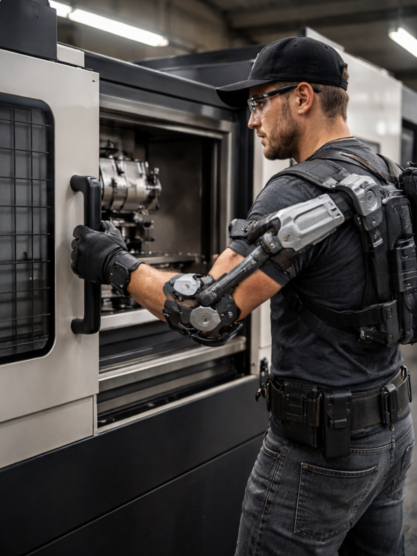 Exosquelette des membres supérieurs permettant de réduire les tensions musculaires et l’inconfort liés au port prolongé de charges avec les bras