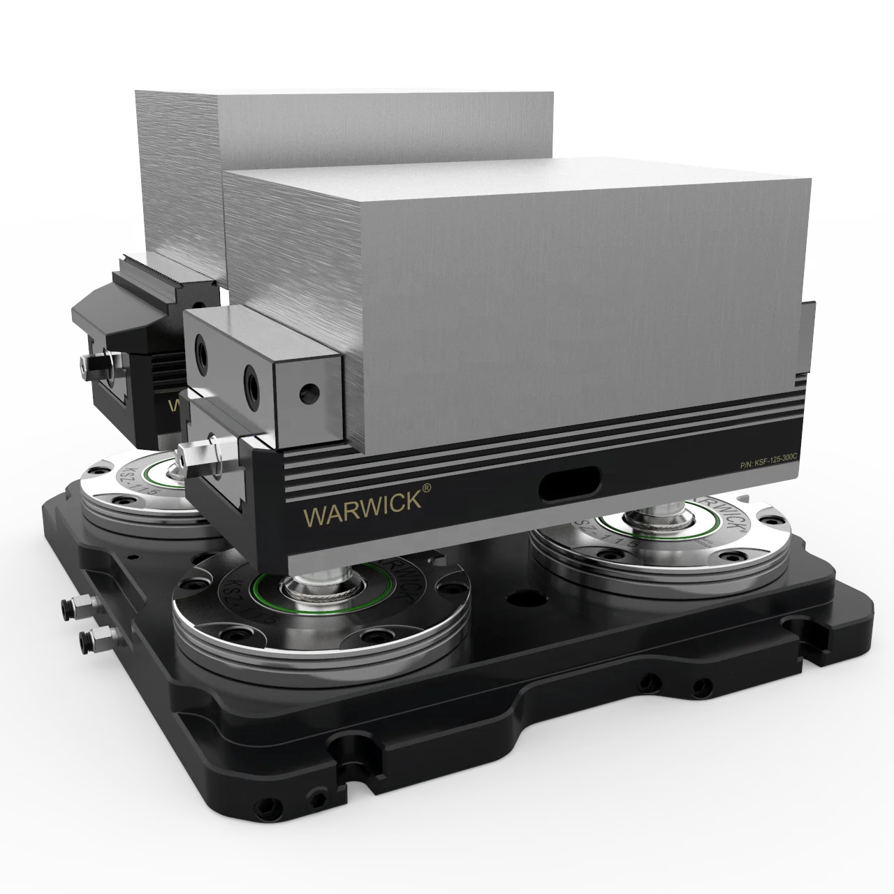 Discover the WARWICK KSF80-275D: The Ultimate Large-Size Quick Change Concentric Vise for Precision Clamping