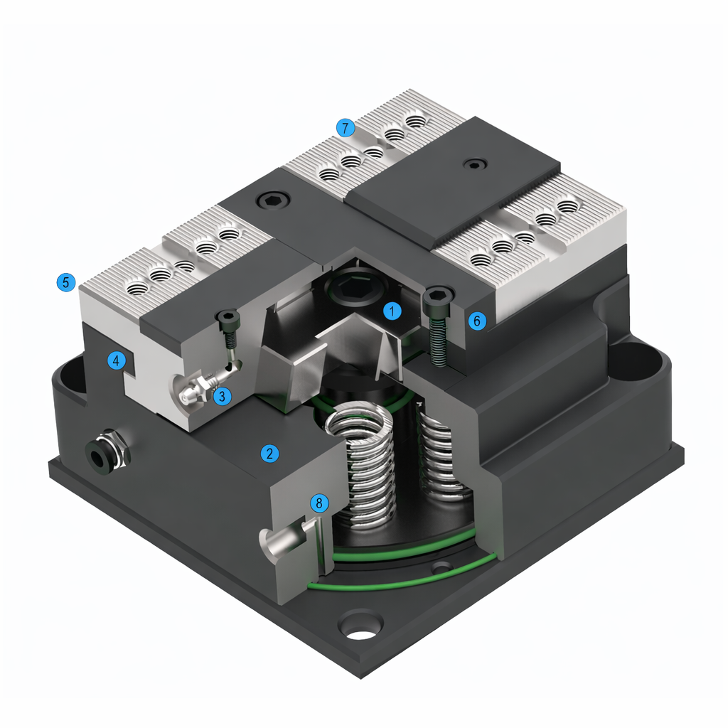 Etau pneumatique MSP100 - 20 kN